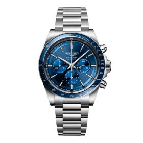 Montre Longines Conquest Bracelet Acier Cadran Bleu