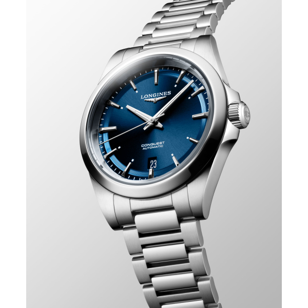 Montre Longines Conquest Cadran Bleu Bracelet Acier
