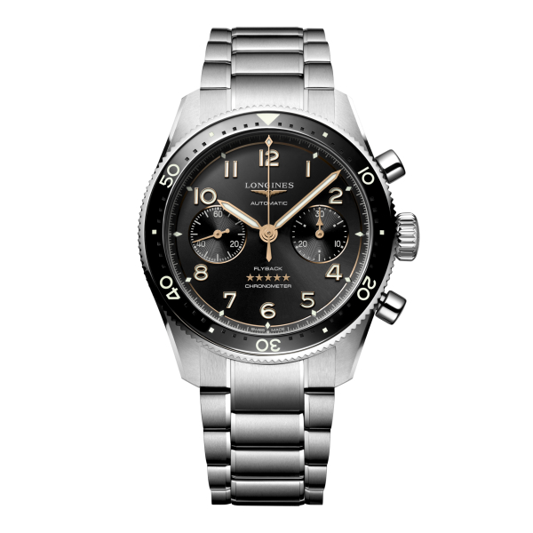 Montre Longines Spirit Flyback Automatique 42 mm Cadran Noir Soleillé