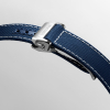 Montre Longines Spirit Flyback Automatique 42 mm Cadran Bleu Soleillé Bracelet Synthétique