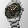 Montre Longines Spirit Zulu Time Automatique 39mm cadran anthracite bracelet acier