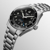 Montre Longines Spirit Zulu Time Automatique 42mm cadran noir bracelet Acier