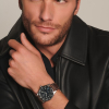 Montre Longines Spirit Zulu Time Automatique 42mm cadran noir bracelet cuir