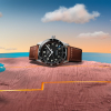 Montre Longines Spirit Zulu Time Automatique 42mm cadran noir bracelet cuir