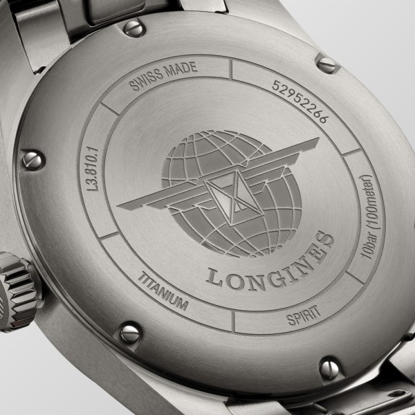 Montre Longines Spirit Automatique 40 mm Cadran Anthracite Bracelet Titane