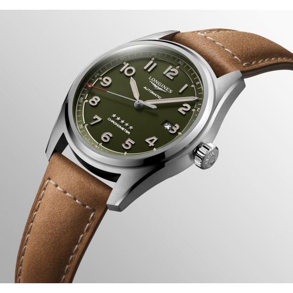 Montre Longines Spirit Automatique 42 mm Cadran Bracelet Cuir