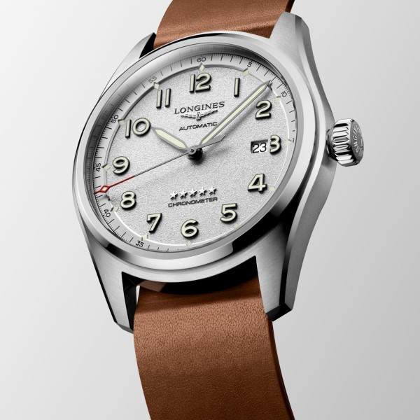 Montre Longines Spirit Prestige Edition Automatique 42 mm cadran argenté bracelet acier