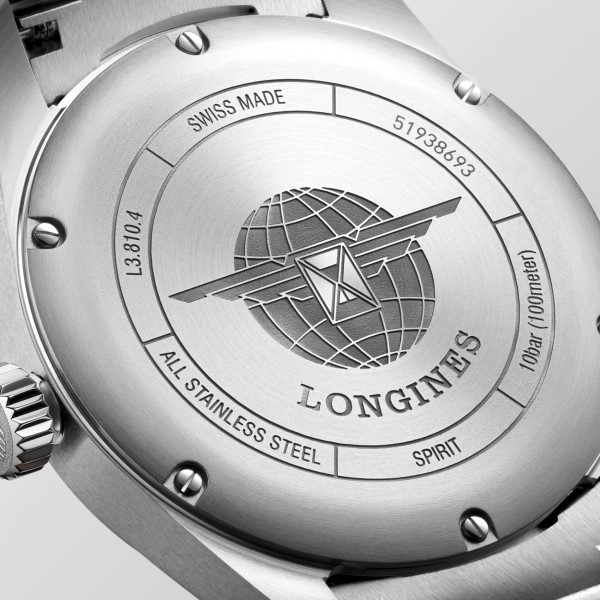 Montre Longines Spirit Prestige Edition Automatique 40 mm cadran argenté bracelet acier