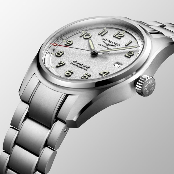 Montre Longines Spirit Prestige Edition Automatique 40 mm cadran argenté bracelet acier