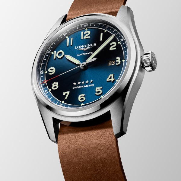 Montre Longines Spirit Prestige Edition Automatique 42 mm cadran bleu bracelet acier