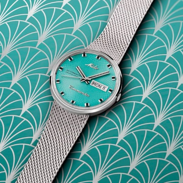 Montre Mido Commander 1959 Cadran Bleu Bracelet Acier