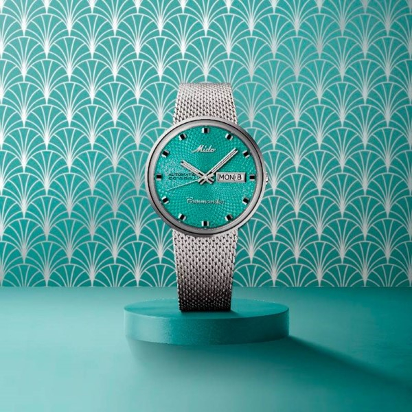 Montre Mido Commander 1959 Cadran Bleu Bracelet Acier