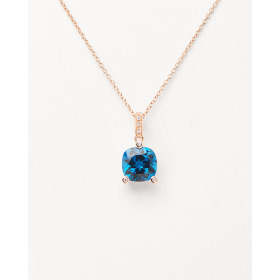 Collier Poiray L'attrape-cœur Or Jaune & Turquoise Petit Modèle