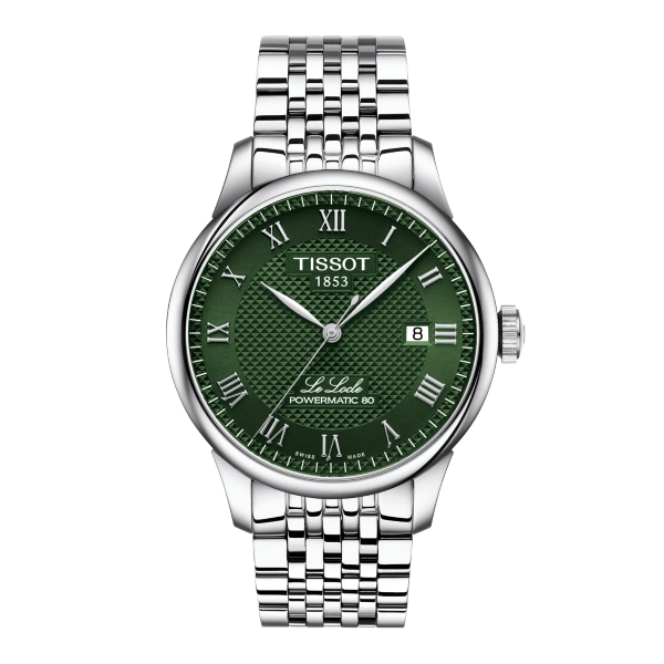 Montre Tissot Le Locle Powermatic 80 Cadran Vert Bracelet Acier