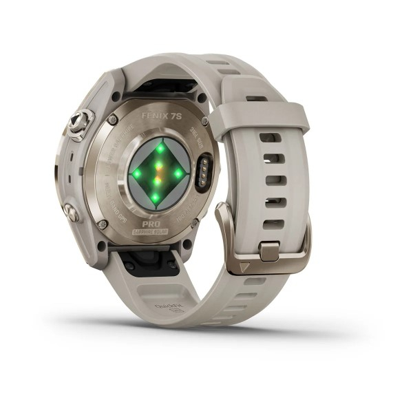 Montre Garmin Fenix 7s Pro Sapphire Solar Gold Bracelet Sable