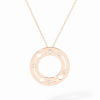 Pendentif Dinh Van Pulse or rose et diamants