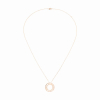 Pendentif Dinh Van Pulse or rose et diamants