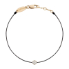 Bracelet Redline Illusion Diamants0.05 ct Or Rose Fil Noir