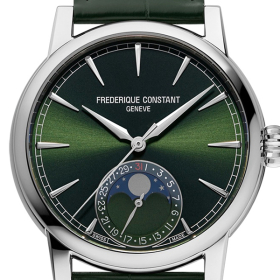 Montre Frederique Constant Manufacture Classic Moonphase Date Cadran Vert