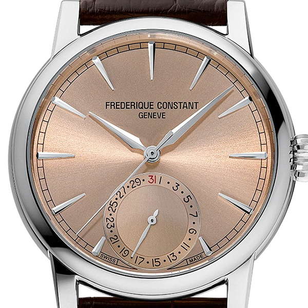 Montre Frederique Constant Manufacture Classic Date Cadran Saumon