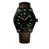 Montre Longines Spirit Zulu Time Automatique 42mm cadran Anthracite bracelet cuir