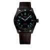 Montre Longines Spirit Zulu Time Automatique 42mm cadran noir bracelet cuir