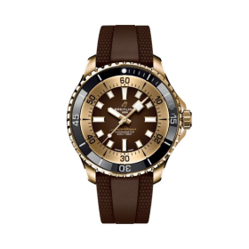 Montre Breitling Superocean 44mm Automatic Boîtier Bronze Bracelet Caoutchouc