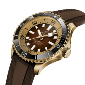 Montre Breitling Superocean 44mm Automatic Boîtier Bronze Bracelet Caoutchouc