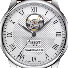 Montre Tissot Le Locle Powermatic 80 Open Heart Bracelet Cuir