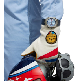 Montre BELL & ROSS BR05 Chrono Patrouille de France Bracelet Cuir