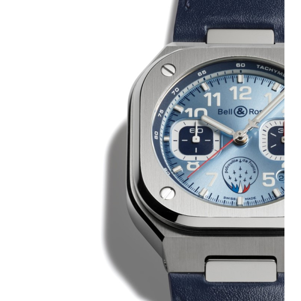 Montre BELL & ROSS BR05 Chrono Patrouille de France Bracelet Cuir