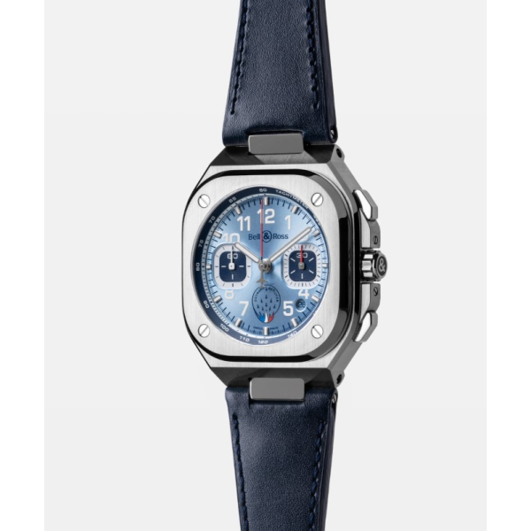 Montre BELL & ROSS BR05 Chrono Patrouille de France Bracelet Cuir