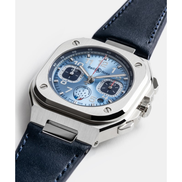 Montre BELL & ROSS BR05 Chrono Patrouille de France Bracelet Cuir