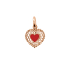 Pendentif gigi CLOZEAU Cœur Dentelle Or Rose