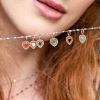 Pendentif gigi CLOZEAU Cœur Dentelle Or Rose