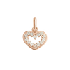 Pendentif gigi CLOZEAU Lucky Coeur Suprême Or Rose Diamants