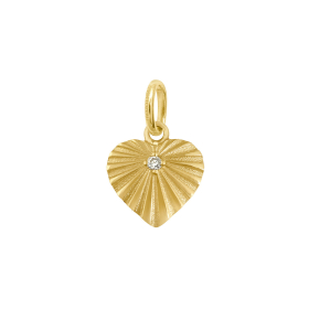 Pendentif gigi CLOZEAU Lucky Coeur Lumière Or Jaune Diamant