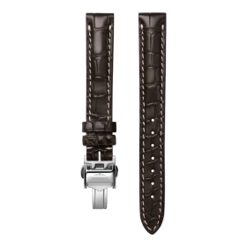 Bracelet Montre Longines Master Collection 13mm Cuir Alligator Marron Mat