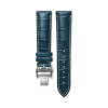 Bracelet Montre Longines Master Collection 21mm Cuir Alligator Bleu Mat