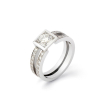 Bague Tom G Magique Or Blanc Diamants 0.65ct