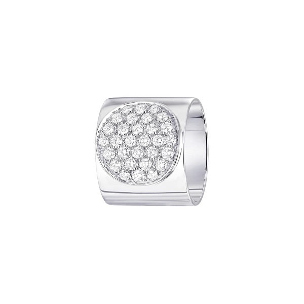 Bague Dinh Van Anthéagrand modèle Or blanc diamants