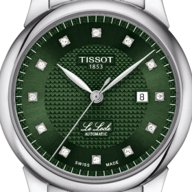 Montre Tissot Le Locle Automatic Lady 29mm Cadran Vert Bracelet Acier