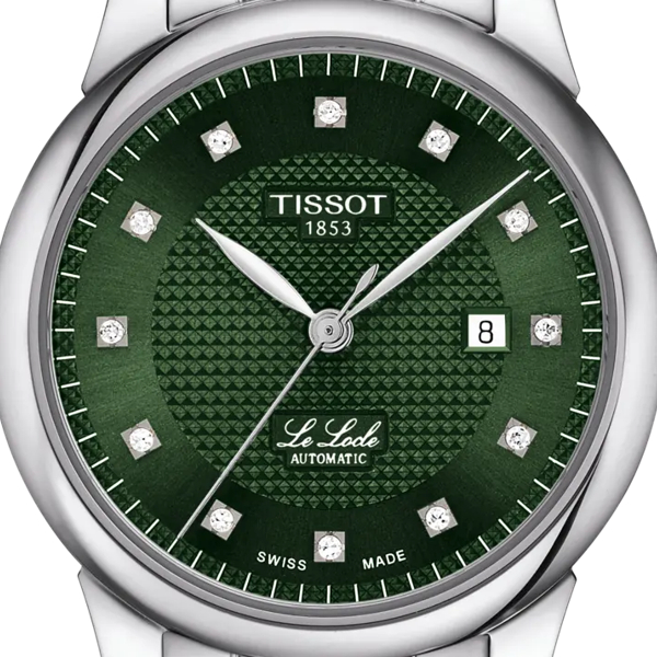 Montre Tissot Le Locle Automatic Lady 29mm Cadran Vert Bracelet Acier