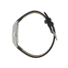 Montre Lip Churchill T18 Cadran Argent Bracelet Cuir Noir