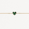 Bracelet Poiray L'attrape-Cœur Diamants Or Jaune Malachite