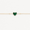Bracelet Poiray L'attrape-Cœur Diamants Or Jaune Malachite