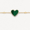 Bracelet Poiray L'attrape-Cœur Diamants Or Jaune Malachite