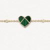 Bracelet Poiray L'attrape-Cœur Diamants Or Jaune Malachite