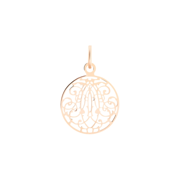 Pendentif Ginette NY Mini Art Deco charm Or Rose
