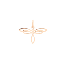 Pendentif Ginette NY Mini Dragonfly charm Or Rose